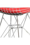 Krzesło Net czerwona pojedyncza poduszka - d2design